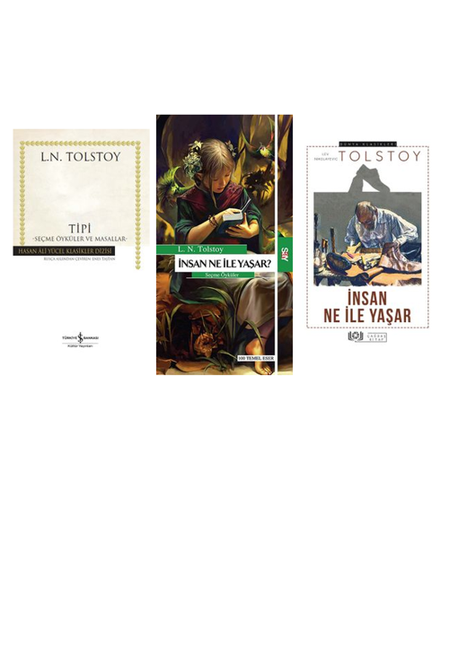 Lev N. Tolstoy Tipi (Karton Kapak) & Seçme Öyküler ve M +2 Adet Kitap Set