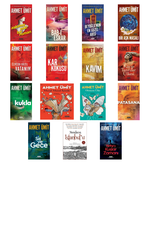 Ahmet Ümit Aşkımız Eski Bir Roman +14 Adet Kitap Set