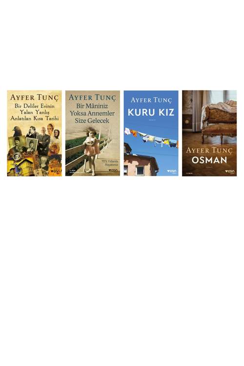 Ayfer Tunç Bir Deliler Evinin Yalan Yanlış Anlatıla +3 Adet Kitap Set
