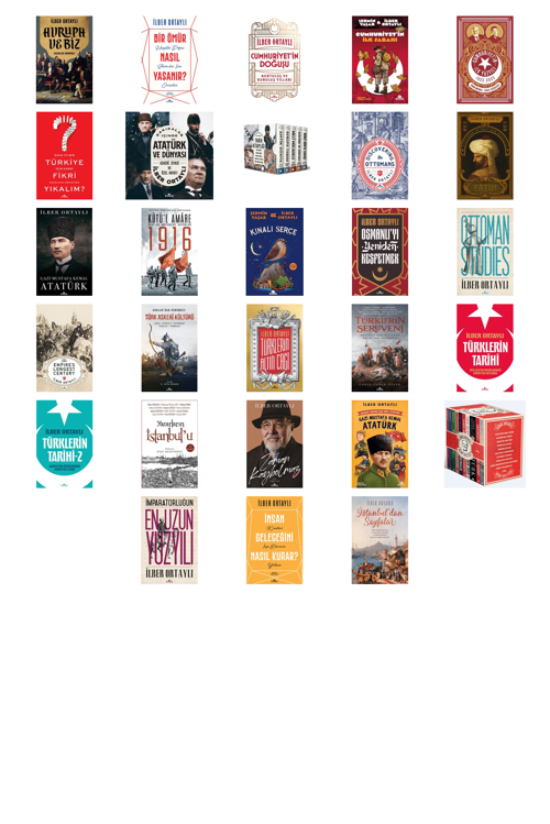 Prof. Dr. İlber Ortaylı,Şermin Yaşar Avrupa ve Biz & Geçmişten Günümüze +27 Adet Kitap Set