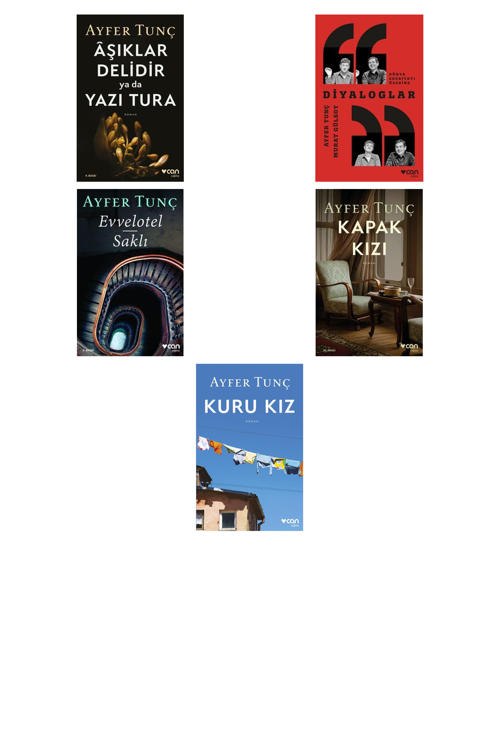 Ayfer Tunç Aşıklar Delidir ya da Yazı Tura +4 Adet Kitap Set