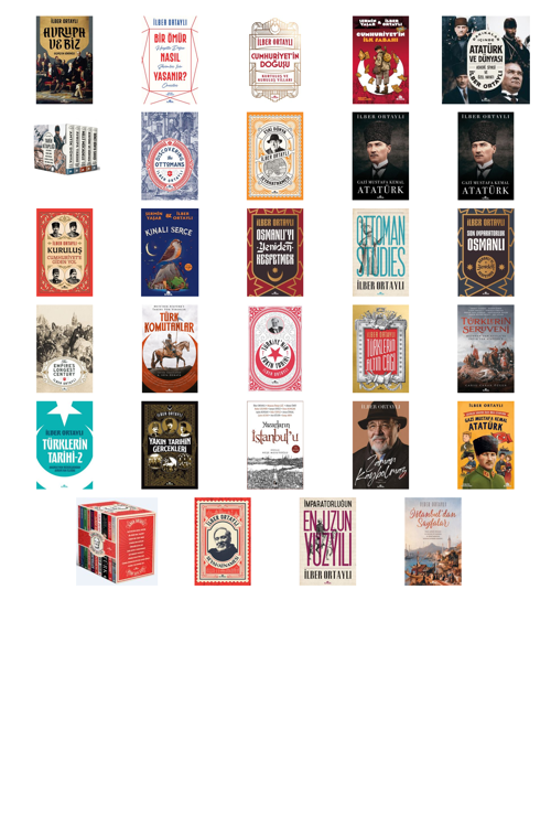 Prof. Dr. İlber Ortaylı,Şermin Yaşar Avrupa ve Biz & Geçmişten Günümüze +28 Adet Kitap Set