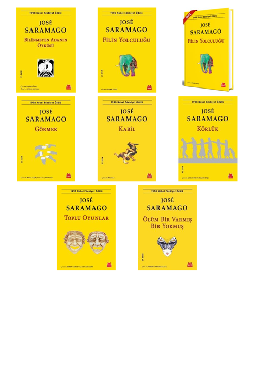 Jose Saramago Bilinmeyen Adanın Öyküsü +7 Adet Kitap Set