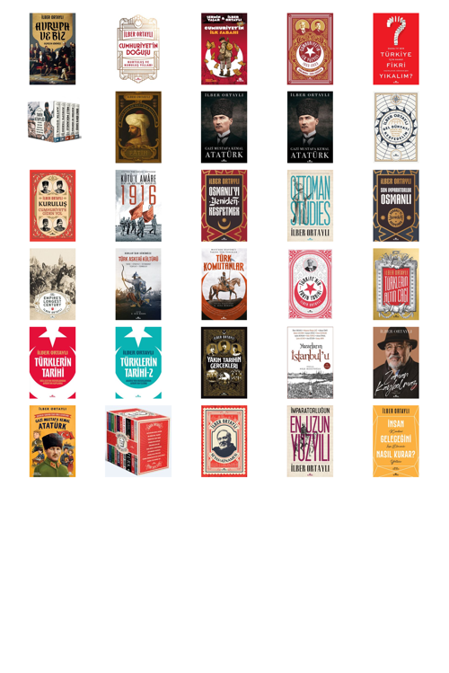 Prof. Dr. İlber Ortaylı,Şermin Yaşar Avrupa ve Biz & Geçmişten Günümüze +29 Adet Kitap Set