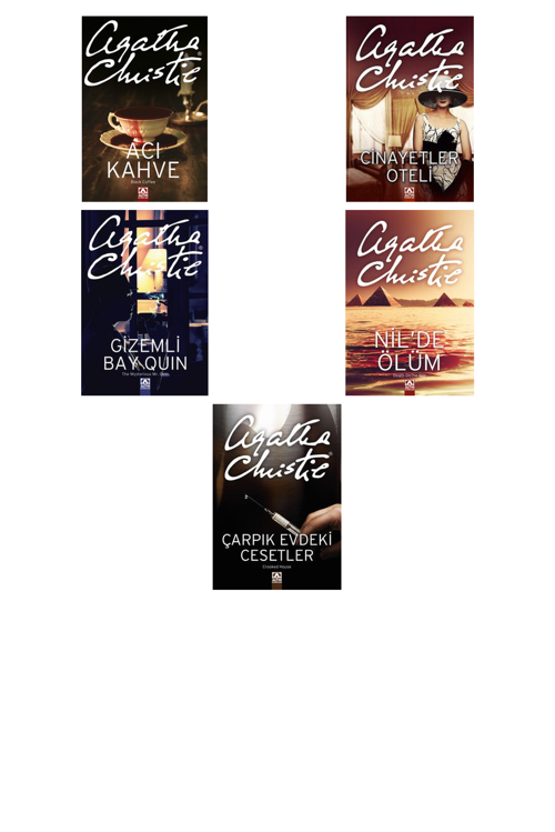 Agatha Christie Acı Kahve +4 Adet Kitap Set
