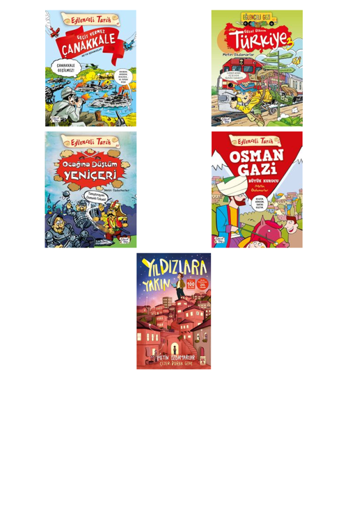 Metin Özdamarlar Geçit Vermez Çanakkale +4 Adet Kitap Set