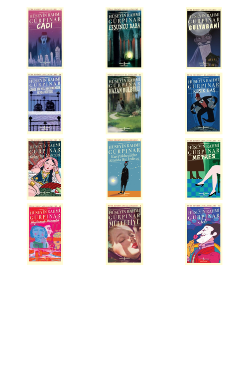 Hüseyin Rahmi Gürpınar Cadı (Karton Kapak) +11 Adet Kitap Set