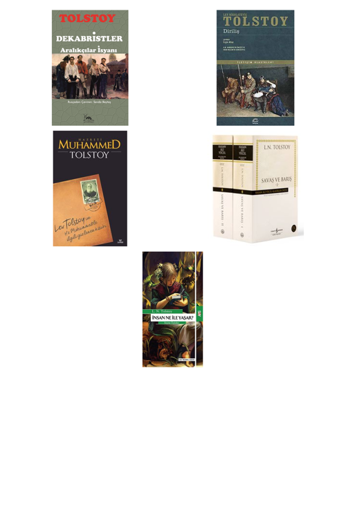 Lev N. Tolstoy Dekabristler & Aralıkçılar İsyanı +4 Adet Kitap Set