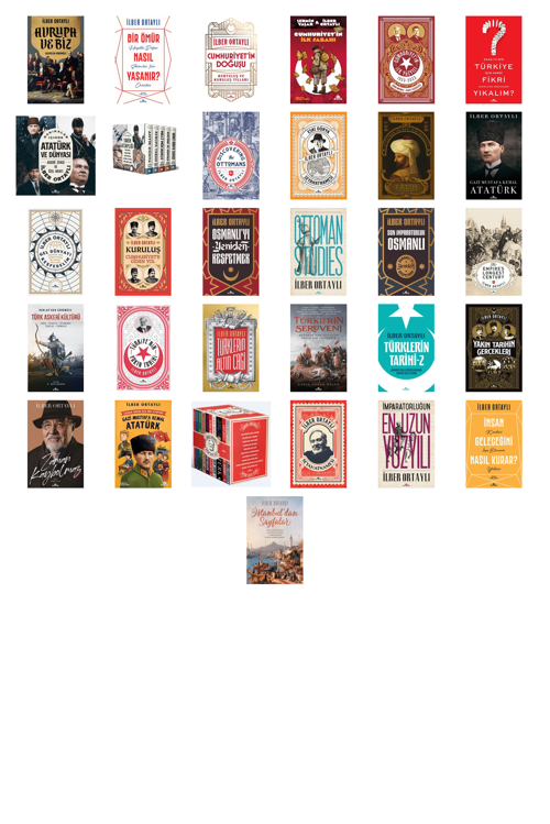 Prof. Dr. İlber Ortaylı,Şermin Yaşar Avrupa ve Biz & Geçmişten Günümüze +30 Adet Kitap Set