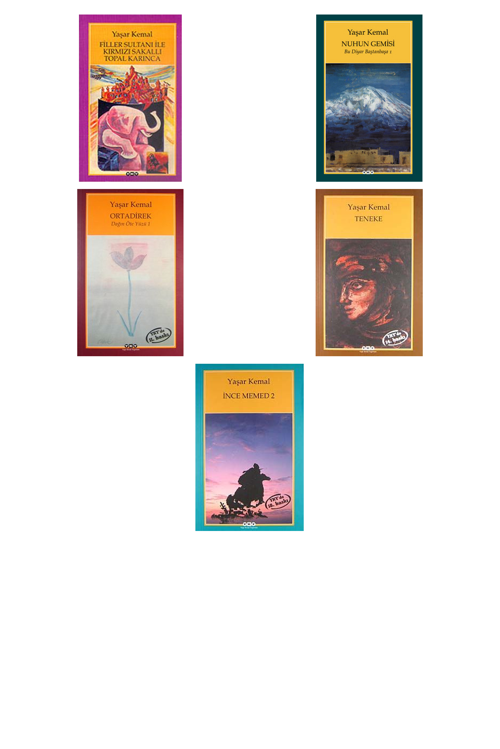 Yaşar Kemal Filler Sultanı ile Kırmızı Sakallı Topal +4 Adet Kitap Set