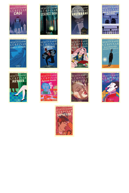 Hüseyin Rahmi Gürpınar Cadı (Karton Kapak) +12 Adet Kitap Set