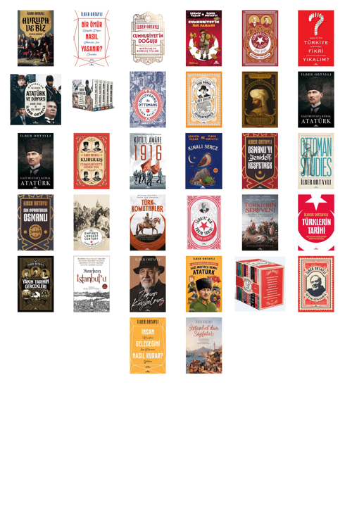 Prof. Dr. İlber Ortaylı,Şermin Yaşar Avrupa ve Biz & Geçmişten Günümüze +31 Adet Kitap Set