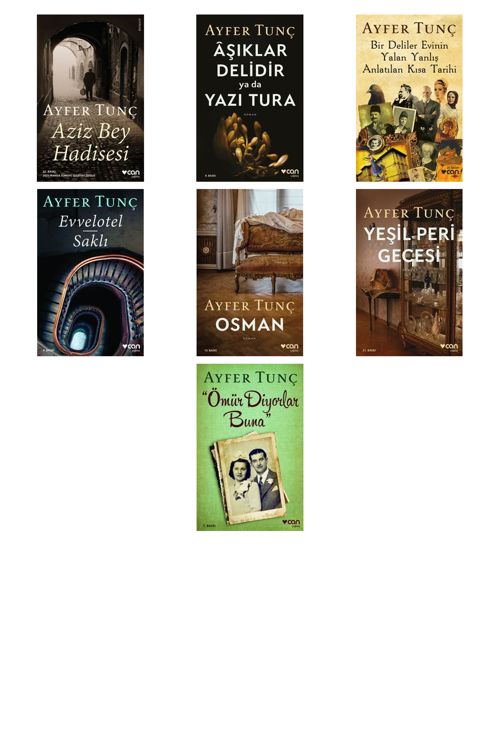 Ayfer Tunç Aziz Bey Hadisesi +6 Adet Kitap Set