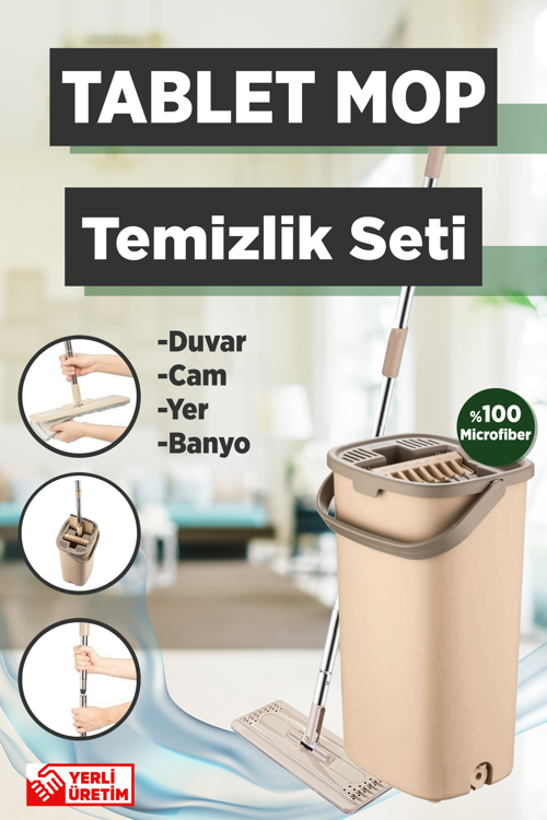 Tablet Mop Dikdörtgen Yeni Temizlik Seti