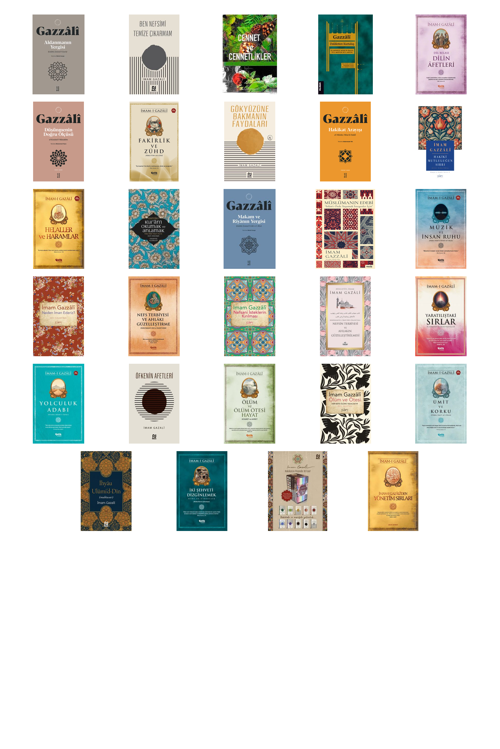 İmam Gazali Aldanmanın Yergisi & Kitabü Zemmi'l-Gurû +28 Adet Kitap Set
