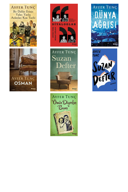 Ayfer Tunç Bir Deliler Evinin Yalan Yanlış Anlatıla +6 Adet Kitap Set