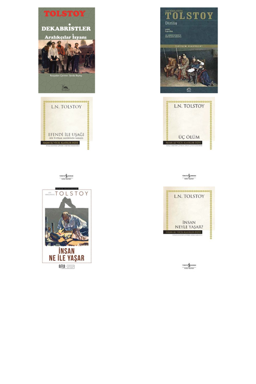 Lev N. Tolstoy Dekabristler & Aralıkçılar İsyanı +5 Adet Kitap Set