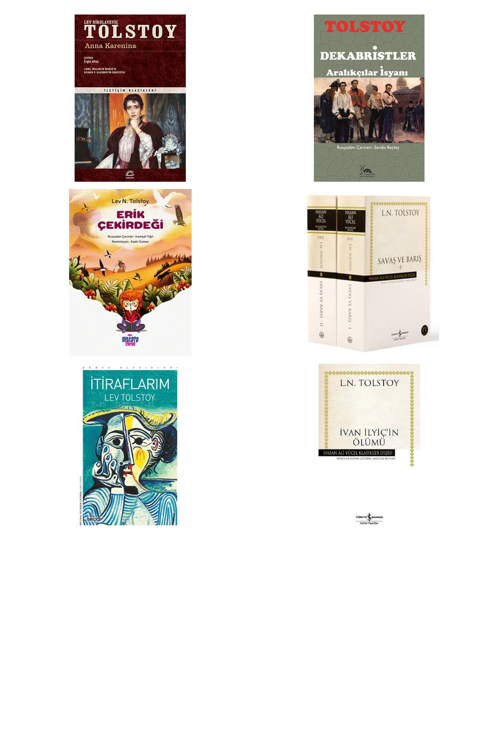 Lev N. Tolstoy Anna Karenina +5 Adet Kitap Set