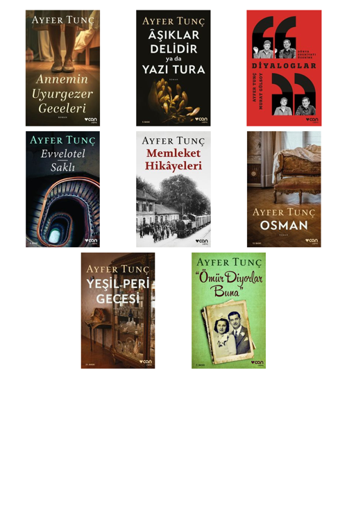 Ayfer Tunç Annemin Uyurgezer Geceleri +7 Adet Kitap Set