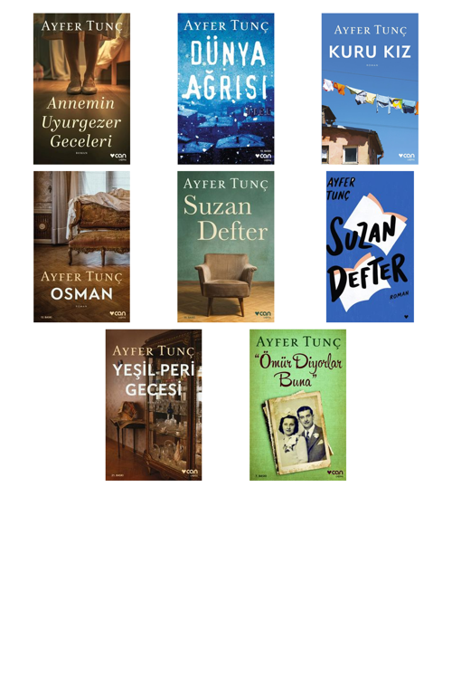 Ayfer Tunç Annemin Uyurgezer Geceleri +7 Adet Kitap Set