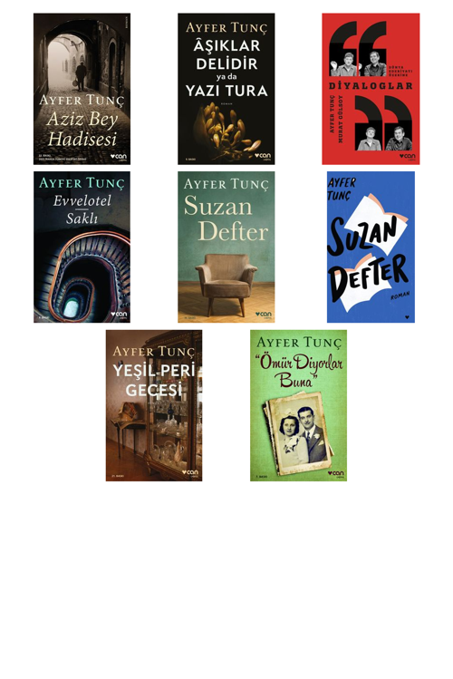 Ayfer Tunç Aziz Bey Hadisesi +7 Adet Kitap Set