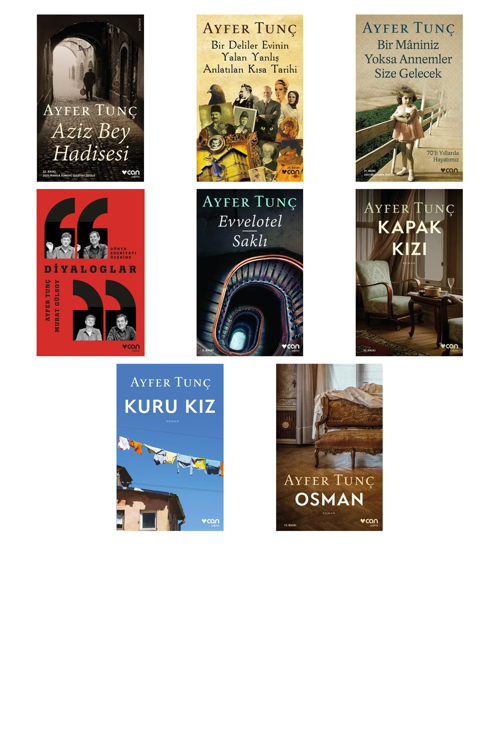 Ayfer Tunç Aziz Bey Hadisesi +7 Adet Kitap Set