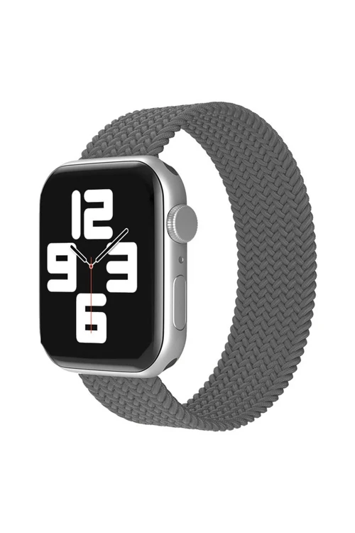 Apple Watch 38Mm Ayarlı Solo Silikon Kordon - Gri