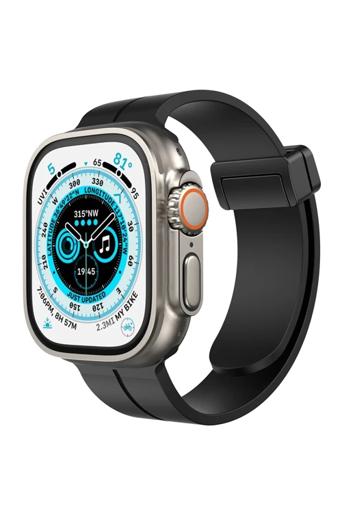 Apple Watch 38Mm Kr412 Elegance Stylısh Kordon - Siyah