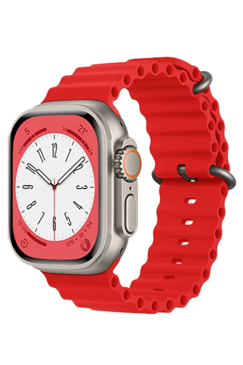 Apple Watch 38Mm Ocean Kordon - Kırmızı