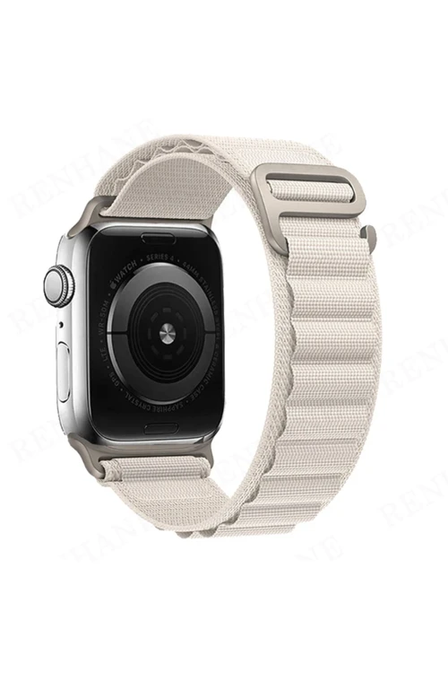 Apple Watch 38Mm Mountain Kordon - Beyaz