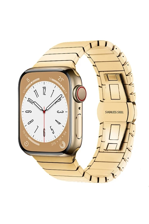Apple Watch 42Mm Kr413 Fine Steel Kordon - Gold