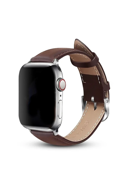 Apple Watch 42Mm Nl26 Deri Kordon - Kahverengi