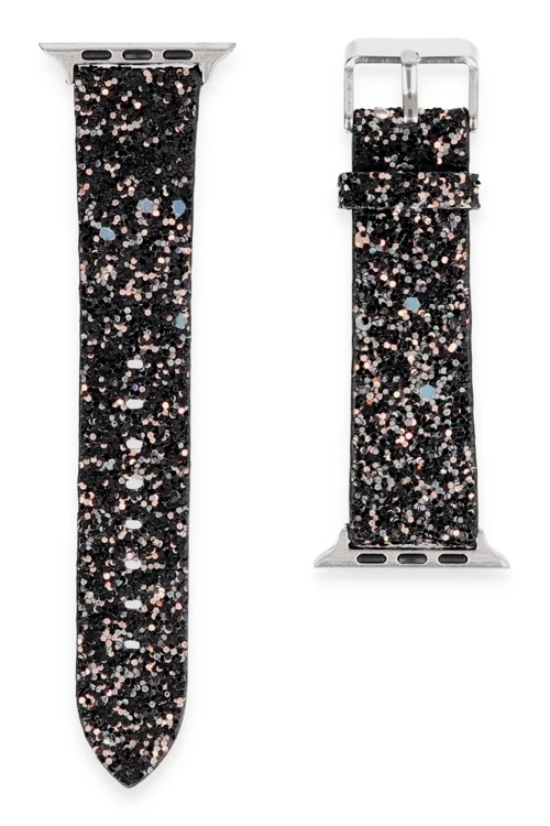 Apple Watch 42Mm Starry Taşlı Kordon - Siyah