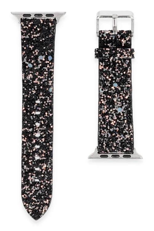 Apple Watch 42Mm Starry Taşlı Kordon - Siyah