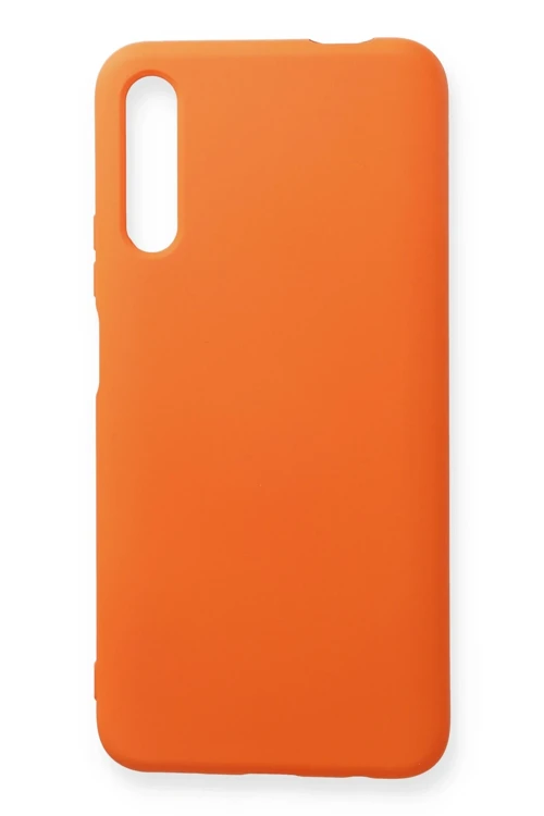 Huawei P Smart Pro / Y9S Kılıf Nano İçi Kadife Silikon - Turuncu