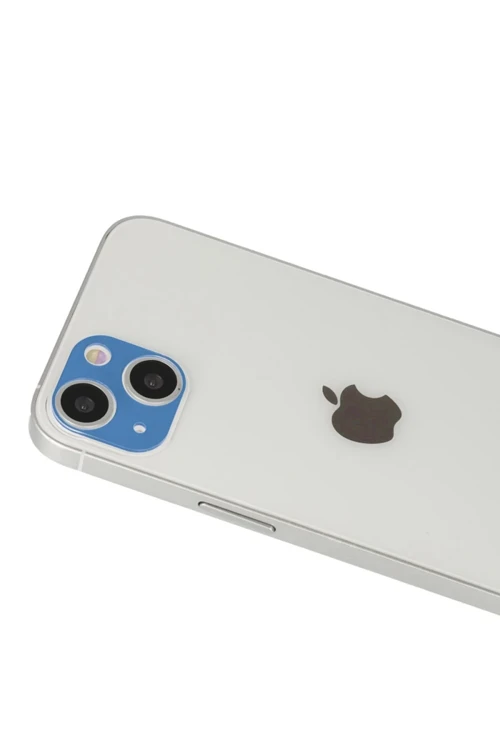 iPhone 13 Rainbow Kamera Lens Koruma Cam - Mavi