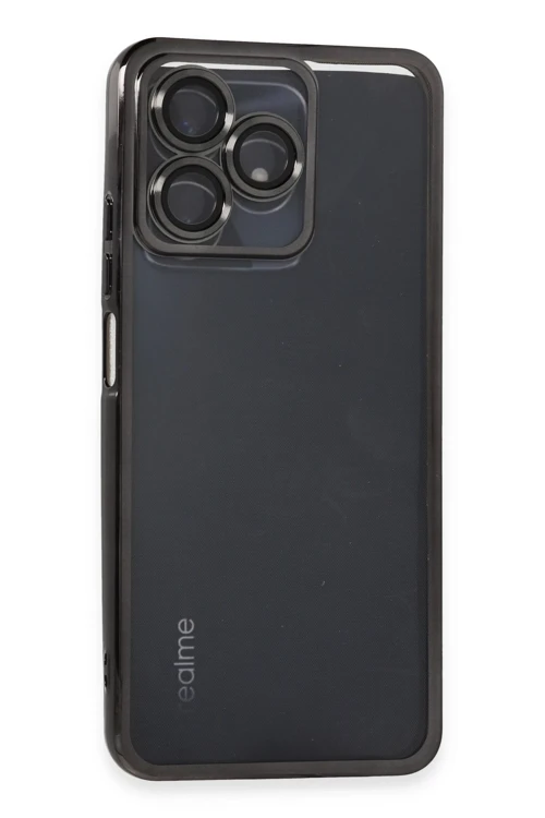 Realme C53 Kılıf Razer Lensli Silikon - Siyah