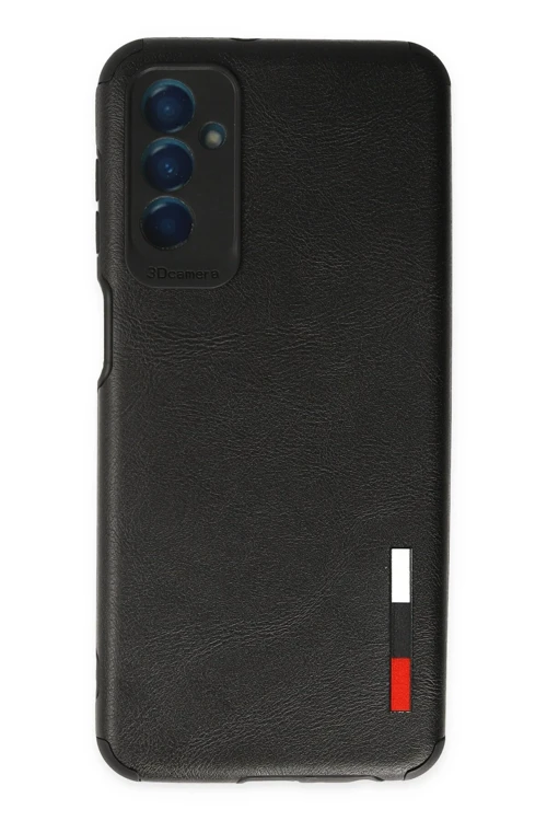 Samsung Galaxy M13 Kılıf Loop Deri Silikon - Siyah