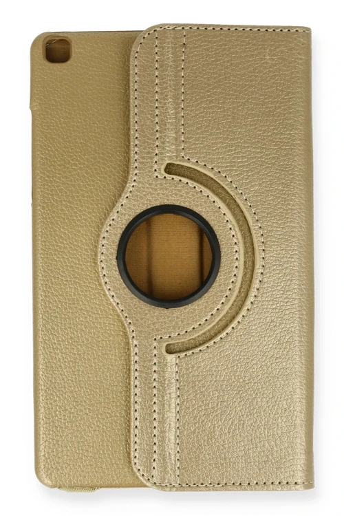 Samsung Galaxy Tab A9 Plus Kılıf 360 Tablet Deri Kılıf - Gold