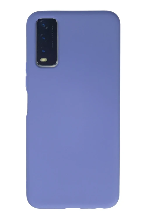 Vivo Y11S Kılıf Nano İçi Kadife Silikon - Lila
