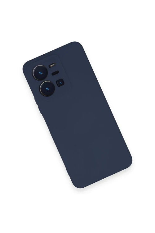 Vivo Y35 Kılıf Nano İçi Kadife Silikon - Lacivert