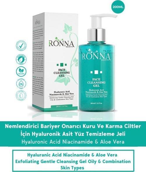 Besleyici Ve Onarıcı Temizleme Jeli Face Cleasing Gel 200 ml Hyaluronic Acid Niacinamide