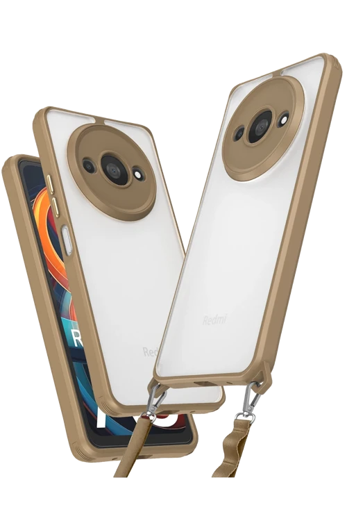 Xiaomi Redmi A3 4G Kılıf Penta Silikon Kılıf - Çöl Titanyum