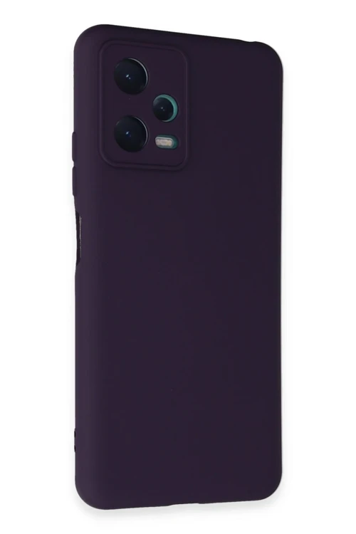 Xiaomi Redmi Note 12 5G Kılıf Nano İçi Kadife Silikon - Mor