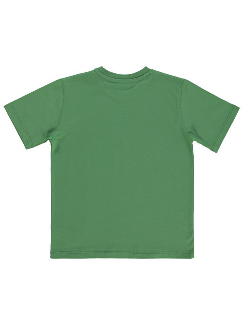 Basic Surf Etiketli 10-13 Yaş Tişört  - Yeşil 13-14 Yaş