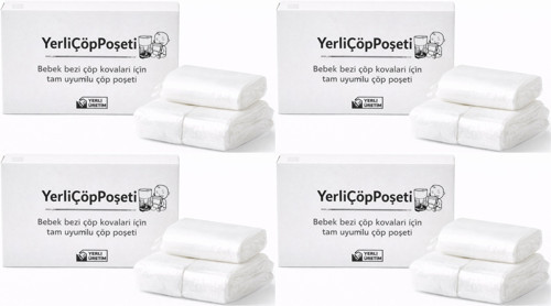 Tommee Tippee Twist & Click Çöp Poşeti Tam Uyumlu Yerli (3 Lü Yedek Set) KOVASIZ (4 Lü Set)