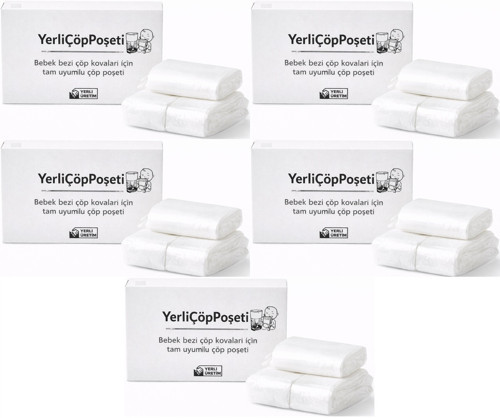 Mandaş Tommee Tippee Twist & Click Çöp Poşeti Tam Uyumlu Yerli (3 Lü Yedek Set) KOVASIZ (5 Li Set)