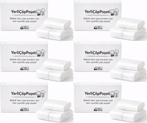 Tommee Tippee Twist & Click Çöp Poşeti Tam Uyumlu Yerli (3 Lü Yedek Set) KOVASIZ (6 Lı Set)