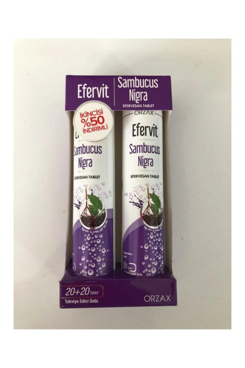 Efervit Sambucus Nigra İkili Tablet 20+20 - İkincisi %50