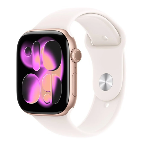 Watch 11 Gps + Cellular 46Mm Roze Altın Alüminyum Kasa Ve Bulut Pembesi Spor Kordon - S/M